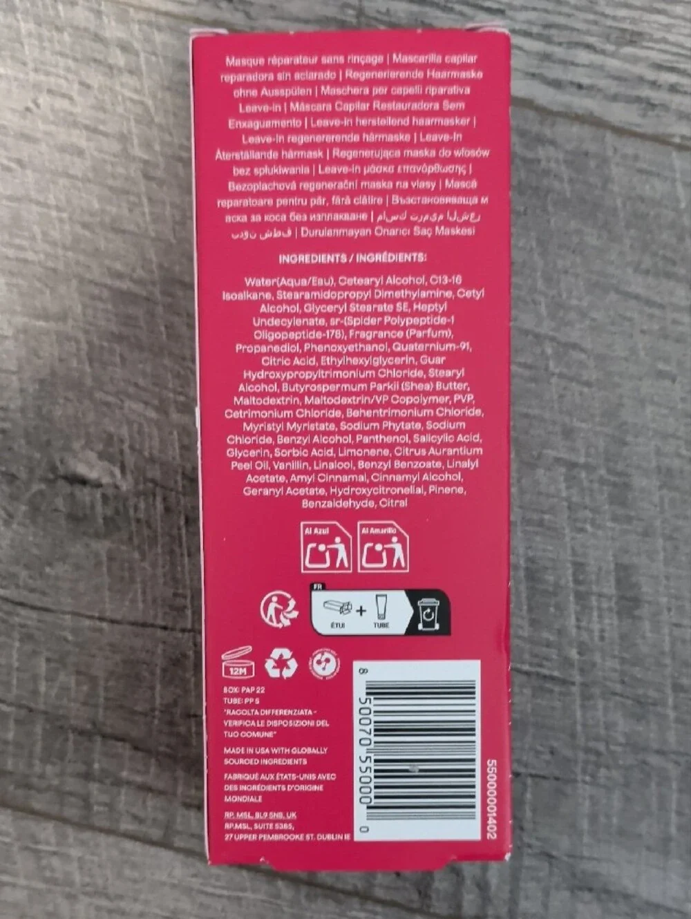 Goddess BioTech Blowout Leave-In Restorative Hair Mask - Hot Pink